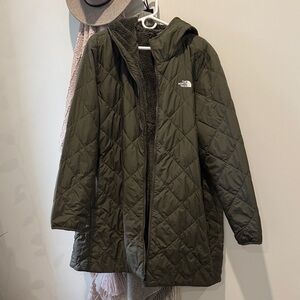 The North Face Women's Green Quilted Puffer Coat
